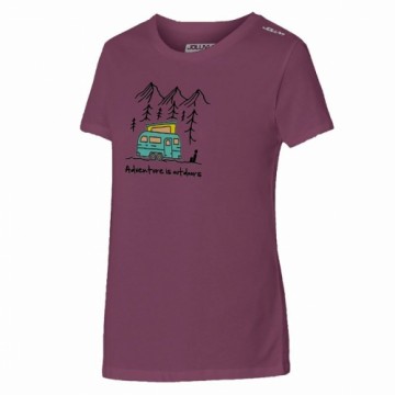 Women’s Short Sleeve T-Shirt Joluvi Adventure  Crimson Red