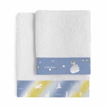 Towel set HappyFriday Le Petit Prince Univers Multicolour 2 Pieces