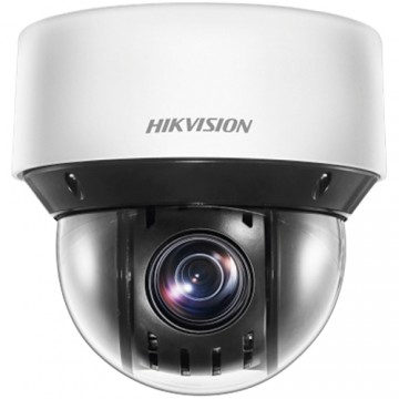 Hikvision 4MP IP speed dome camera, H265+ 1/2.8" progressive CMOS, 2560 × 1440 Effective Pixels, 25fps@1440P, 0° to 360° Pan, -5° to 90° Tilt, 0.005 Lux @ (F1.6, AGC ON), B/W: 0.001 Lux @ (F1.6, AGC ON), 0 Lux with IR