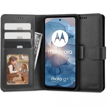 Tech-Protect Wallet case for Motorola Moto G24 | G24 Power | G04 - black