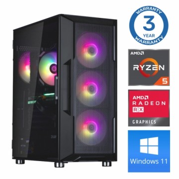 INTOP Ryzen 5 5500 32GB 1TB SSD M.2 NVME RX580 8GB WIN11