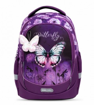 Ergonomic Schoolbag Belmil 338-87/A Butterfly Purple