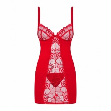 Babydoll Obsessive Heartina Red XXL/XXXL