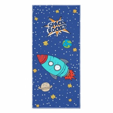 Банное полотенце HappyFriday Mr Fox Space Rocket Разноцветный 70 x 150 cm