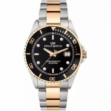 Vīriešu Pulkstenis Philip Watch R8253597081 Melns Sudrabains