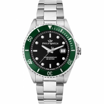 Vīriešu Pulkstenis Philip Watch R8253597086 Melns Sudrabains