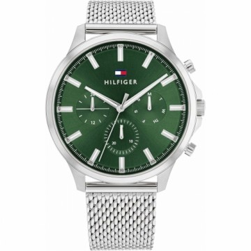 Vīriešu Pulkstenis Tommy Hilfiger 1683474 Zaļš Sudrabains