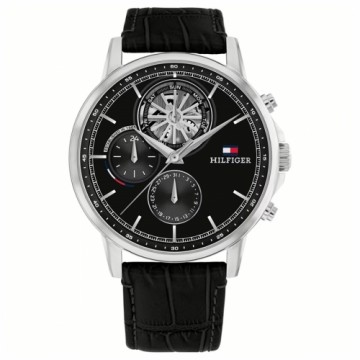 Vīriešu Pulkstenis Tommy Hilfiger 1691635 Melns