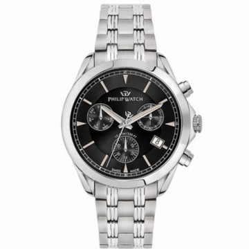 Vīriešu Pulkstenis Philip Watch R8273665004 Melns Sudrabains