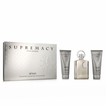 Men's Perfume Set Afnan 3 Pieces Supremacy Silver