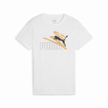 Детский Футболка с коротким рукавом Puma Essential+ AB Белый