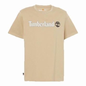 Футболка с коротким рукавом мужская Timberland Kennebec River Linear Logo Светло-коричневый