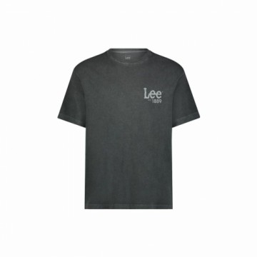 Men’s Short Sleeve T-Shirt Lee Loose Logo Black