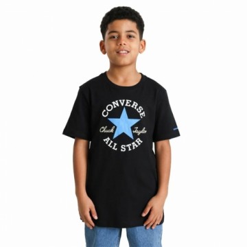 Child's Short Sleeve T-Shirt Converse Sustainable Core Black