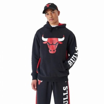 Толстовка с капюшоном мужская New Era Chicago Bulls NBA Чёрный