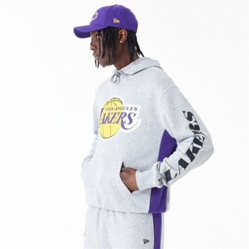 Толстовка с капюшоном мужская New Era La Lakers NBA Серый