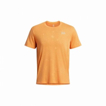 Vīriešu Krekls ar Īsām Piedurknēm Under Armour Launch Tumši oranža