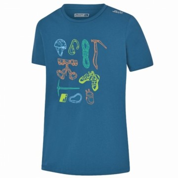 Men’s Short Sleeve T-Shirt Joluvi Climbing Elements Blue