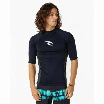 Vīriešu Krekls ar Īsām Piedurknēm Rip Curl Waves pf Melns