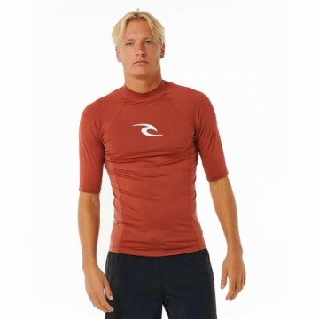 Футболка с коротким рукавом мужская Rip Curl Waves Upf Коричневый