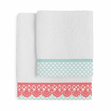 Towel set HappyFriday Chinoiserie Multicolour 2 Pieces