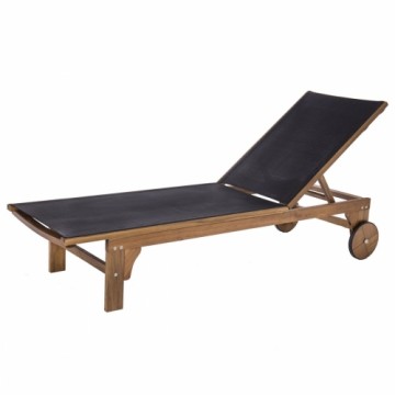 Sun-lounger Nina Black 200 x 65 x 85 cm