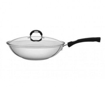 SOLAR SILICONE WOK PANNA 28CM, 3.3L, AR VĀKU, NER.TĒR., INDUKCIJAI, Tramontina