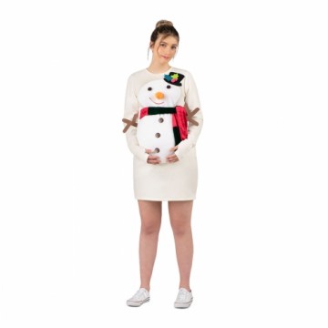 Costume for Adults My Other Me One size Snow Doll 2 Pieces White