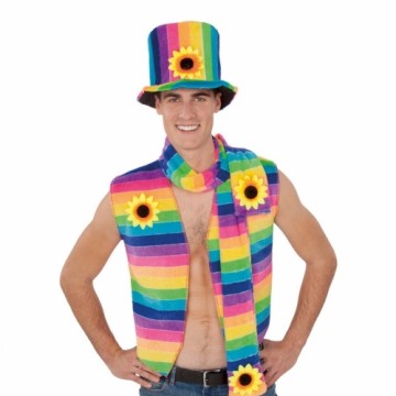 Costume for Adults My Other Me Rainbow  Multicolour Vest Size 54