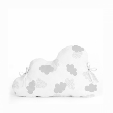 Mazuļa gultas aizsargs HappyFriday Basic Kids Clouds Pelēks 60 x 40 cm