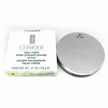 Compact Powders Stay-Matte Clinique Face Powders Applicator Powdered Lady Unisex (7,6 g)