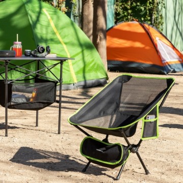 Foldable Camping Chair Folstul InnovaGoods Black (Refurbished A)