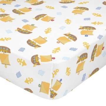 Fitted sheet HappyFriday HAPPYNOIS Multicolour 105 x 200 x 32 cm