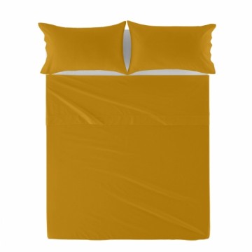 Top sheet HappyFriday Basic Mustard 210 x 270 cm