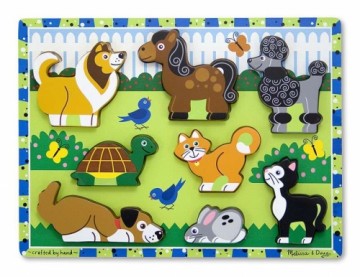 Melissa And Doug Melissa&Doug Puzzles Pets Art.13724  Деревянный пазл для малышей купить по выгодной цене в BabyStore.lv