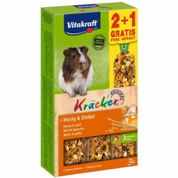 VITAKRAFT Kräcker Honey and spelt - treat for domestic cavies - 2 + 1