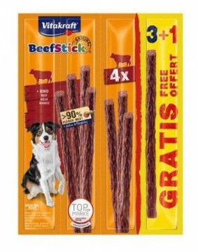 VITAKRAFT Beef Stick Beef - dog treat - 3 + 1