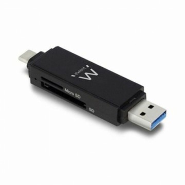 Кардридер Ewent EW1075 USB 3.1 Gen 1 Чёрный