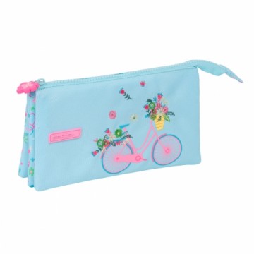 Школьный пенал Safta Bicicleta Синий 22 x 12 x 3 cm