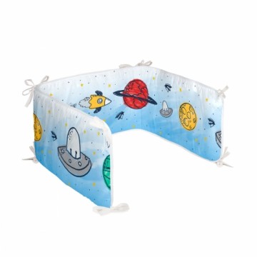 Cot protector HappyFriday Mr Fox Starspace Multicolour 210 x 40 cm