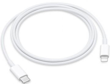 Kabelis Apple USB Type-C Male - Lightning Male 1m White