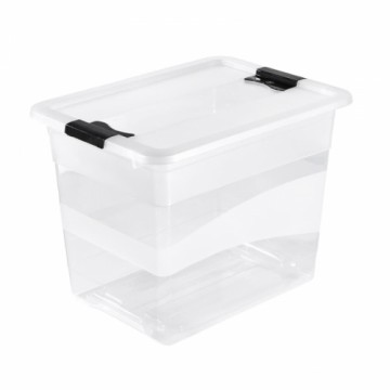 Keeeper Коробка с крышкой Crystalbox Cornelia 39,5x29,5x30см 24л прозрачная