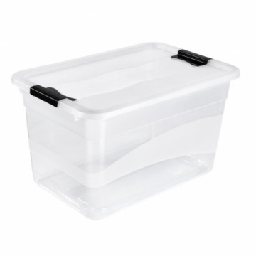 Keeeper Коробка с крышкой Crystalbox Cornelia 59,5x39,5x34см 52л прозрачная