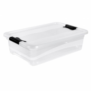 Keeeper Коробка с крышкой Crystalbox Cornelia 59,5x39,5x17см 28л прозрачная