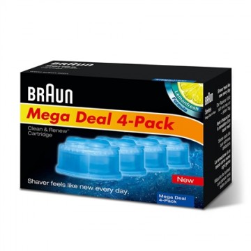 Braun  Refills 4 Pack  Clean and Renew CCR4 3+1