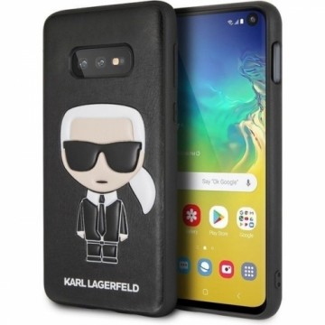 Karl Lagerfeld KLHCS10LIKPUBK S10e G970 hardcase czarny|black Iconic Karl Embossed