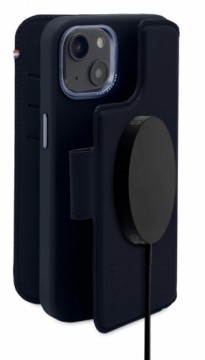 Decoded Detachable Wallet Case Leather with MagSafe with Flip for iPhone 13 | 14 - Navy Blue