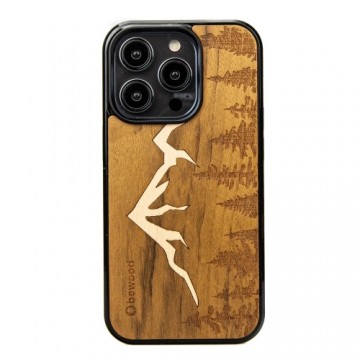 iPhone 15 Pro Bewood Wooden Case Mountains Imbuia