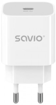 Lādētājs Savio Quick Charger 20W White