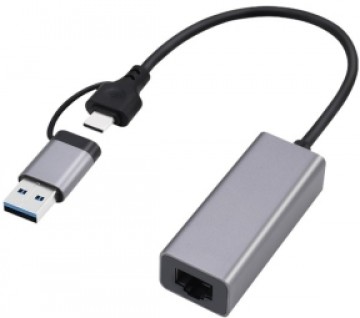 Adapteris Gembird USB 2.5G Gigabit Network Adapter Space Grey